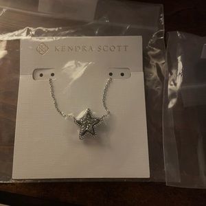 Kendra Scott Jae Star silver Pendant necklace in drusy